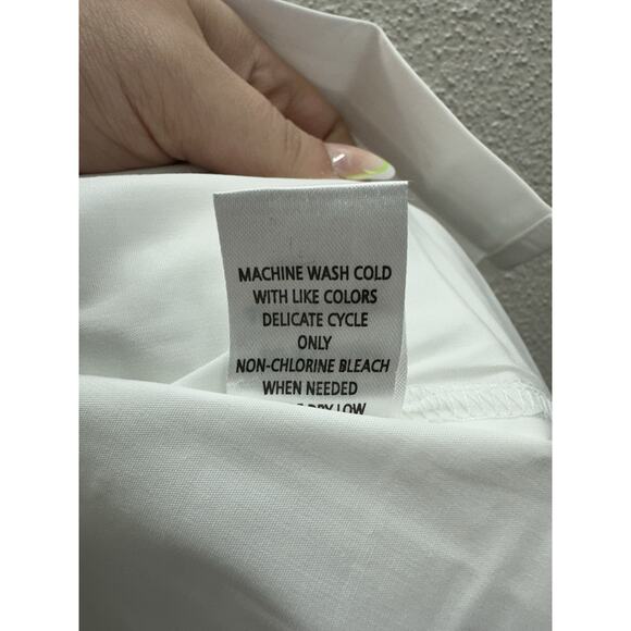 Appleseeds Womens Shirt Size XL White 3/4 Sleeve Button Up - Picture 6 of 12